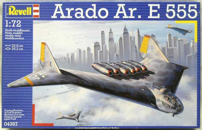 Revell 1/72 Arado Ar. E555 Jet Bomber - (Ar-555), 04367 plastic model kit